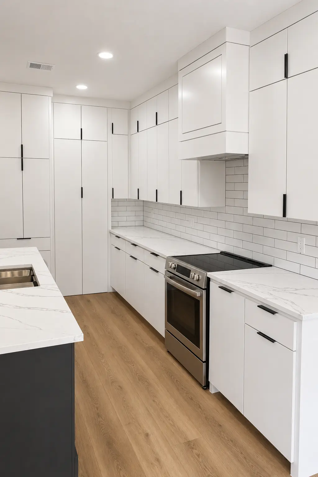 All-white kitchen